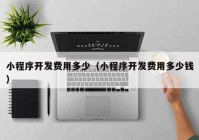 小程序开发费用多少（小程序开发费用多少钱）