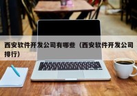 西安软件开发公司有哪些（西安软件开发公司排行）